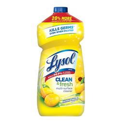 1015397 48 oz Clean & fresh Lemon & Sunflower Scent All Purpose Disinfecting Cleaner Liquid - Pack of 9
