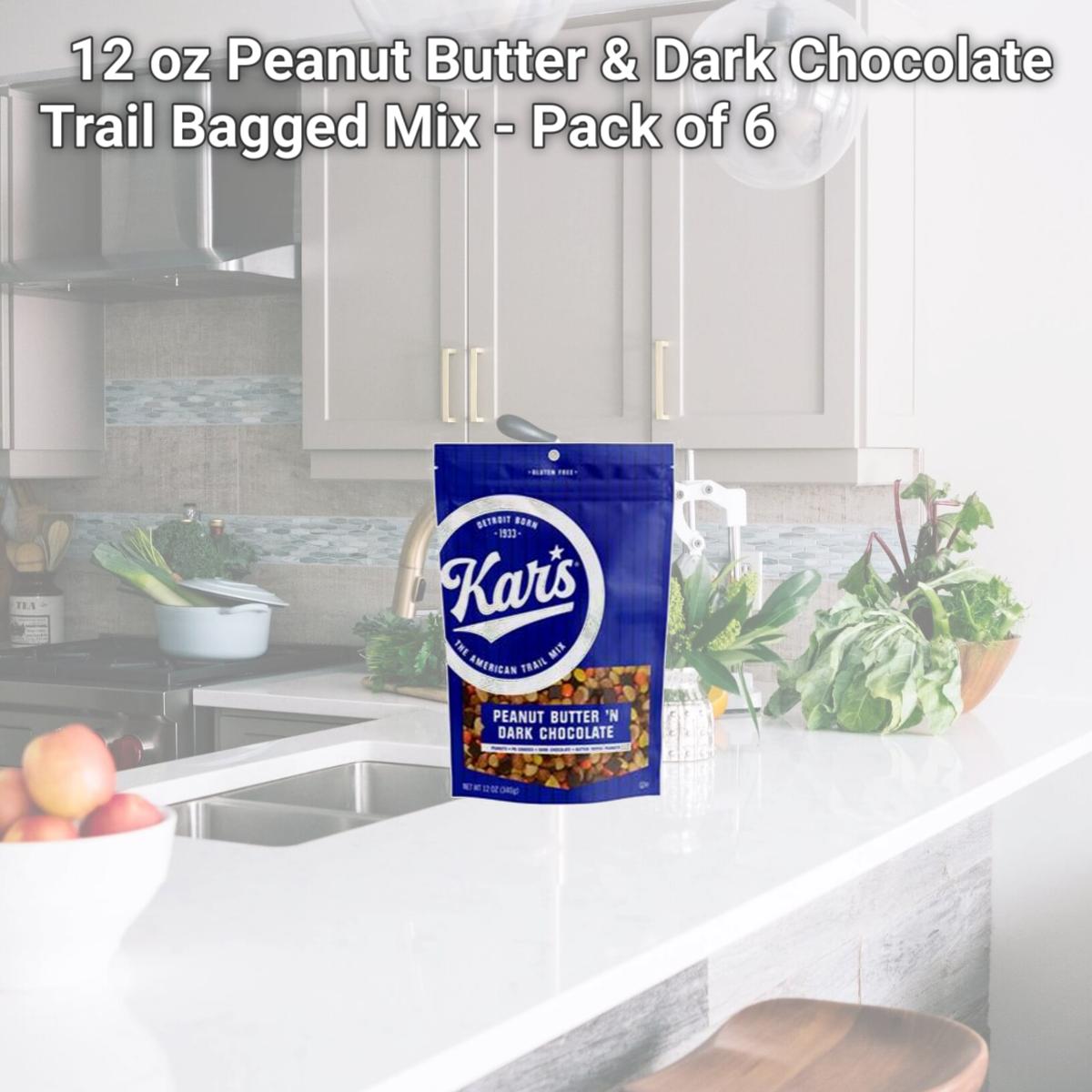 Picture of Kars 9064005 12 oz Peanut Butter & Dark Chocolate Trail Bagged Mix - Pack of 6