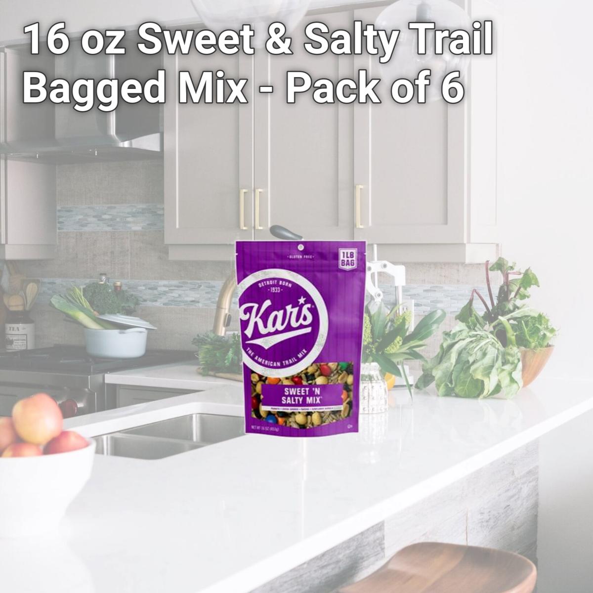 Picture of Kars 9064006 16 oz Sweet & Salty Trail Bagged Mix - Pack of 6