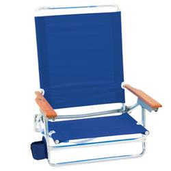 UPC 080958133494 product image for 8028402 15 in. 5 Position Adjustable Beach Folding Chair, Blue - Pack of 4 | upcitemdb.com