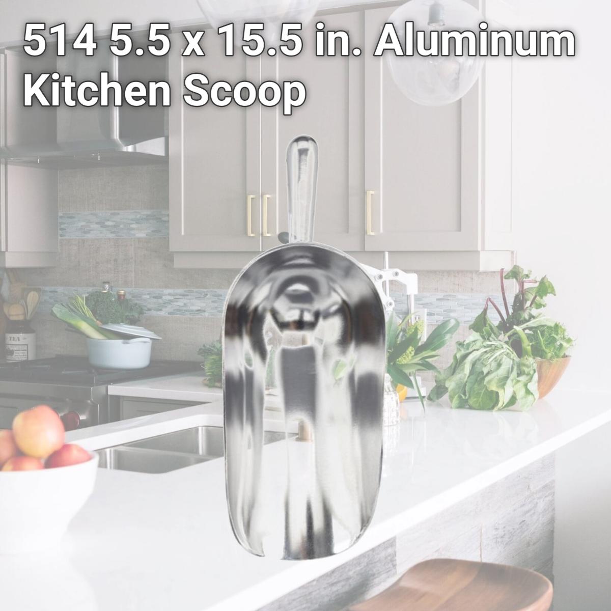 Picture of Harolds Kitchen 514 5.5 x 15.5 in. Aluminum Kitchen Scoop