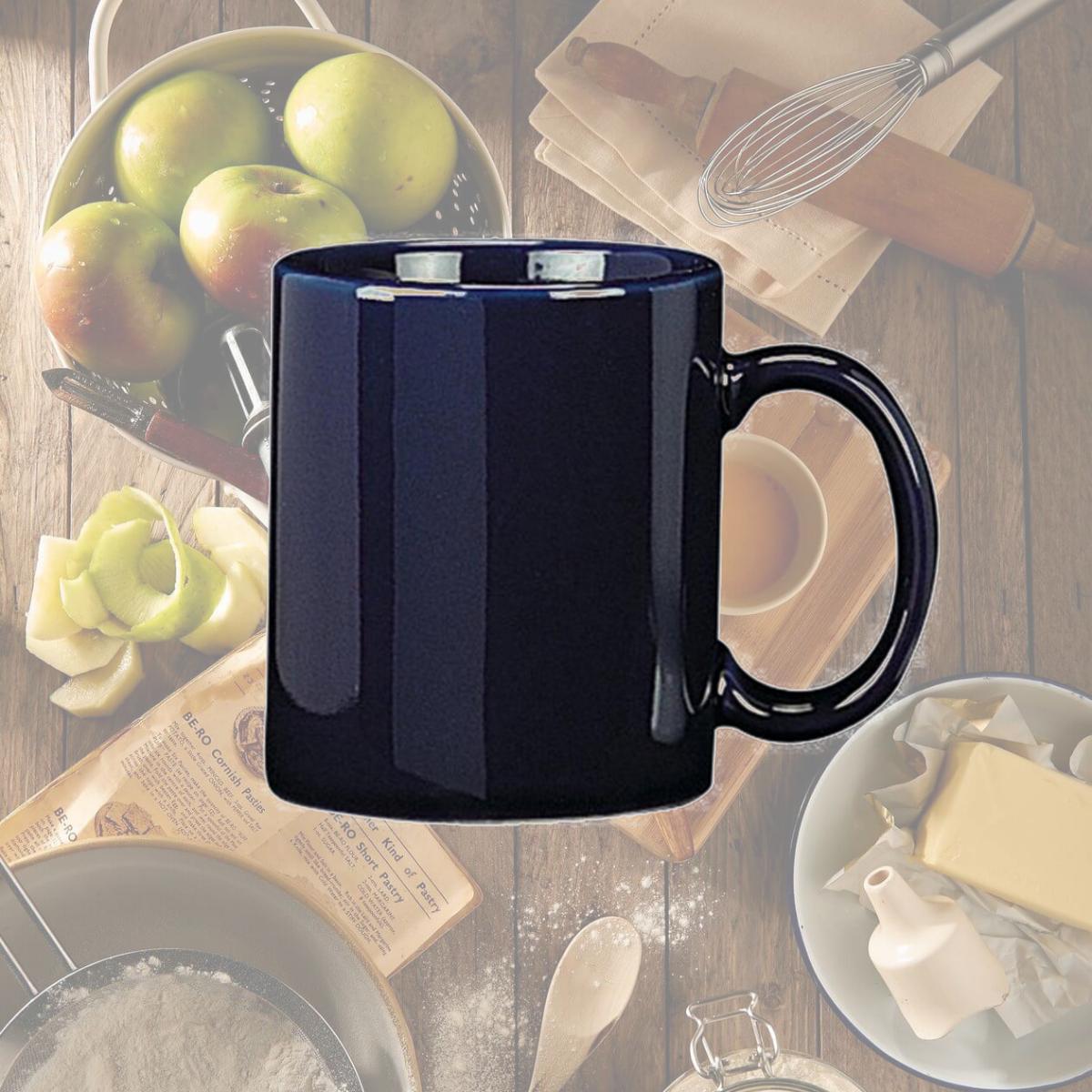 Picture of Harolds Kitchen 90008 12 oz Ceramic Mug  Blue - pack of 6