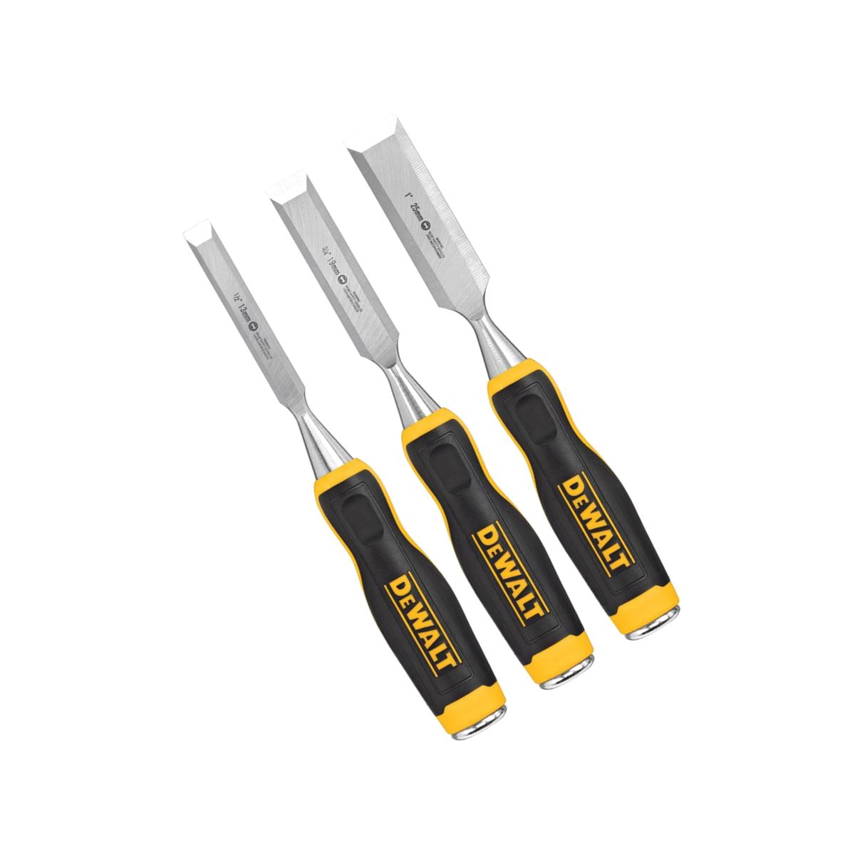 Picture of Dewalt 2015407 Wood Chisel Set&#44; Black & Yellow - 3 Piece
