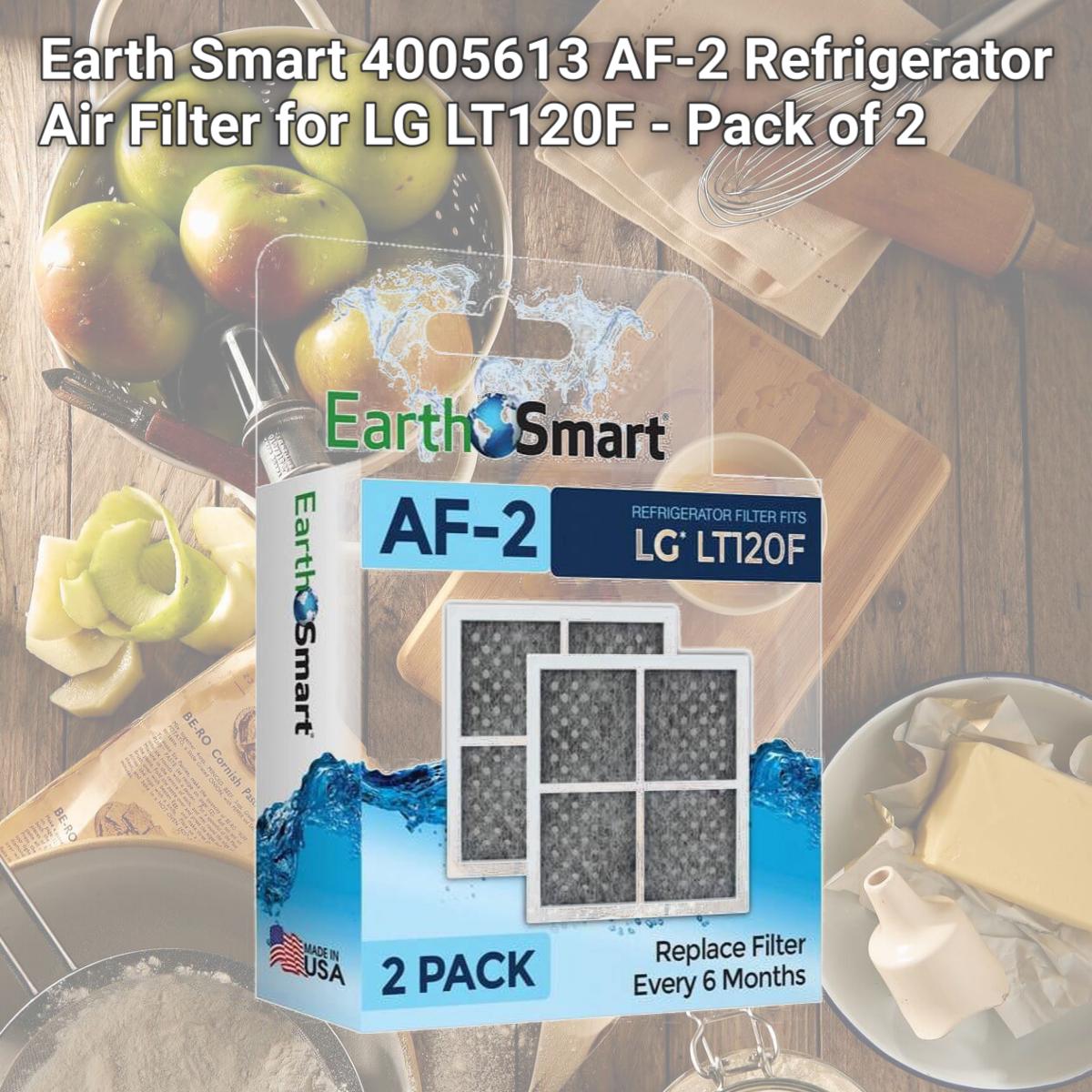 Picture of Earth Smart 4005613 AF-2 Refrigerator Air Filter for LG LT120F - Pack of 2