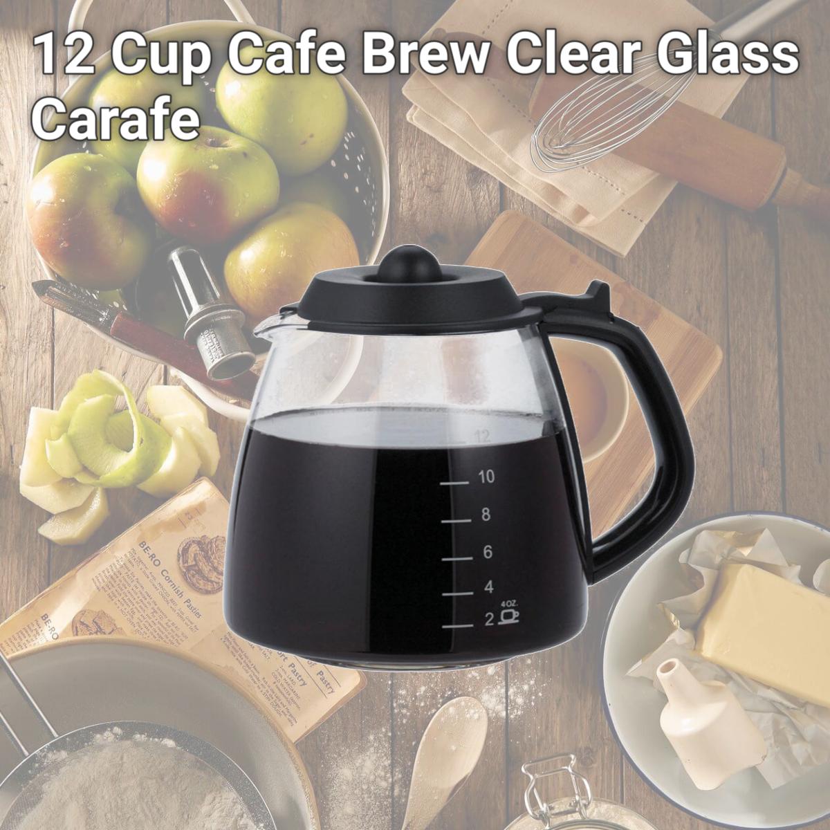 Picture of Medelco 6160808 12 Cup Cafe Brew Clear Glass Carafe