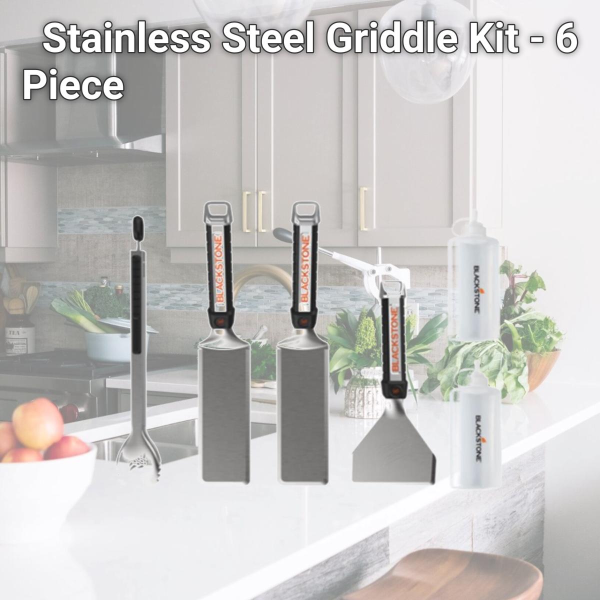 Picture of Blackstone 8065790 Stainless Steel Griddle Kit - 6 Piece