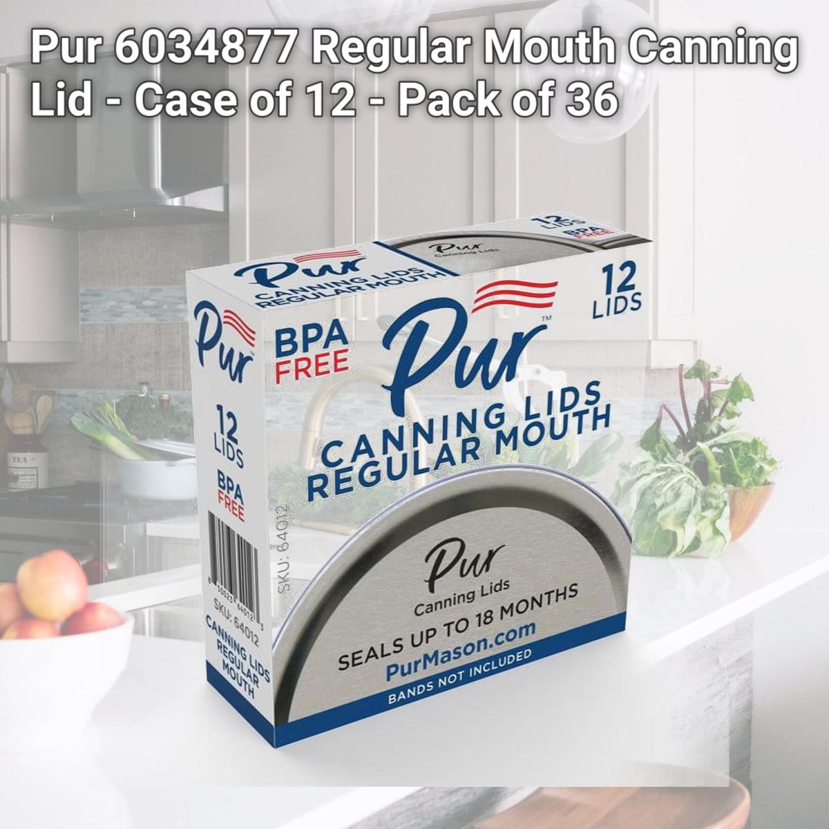 Picture of Pur 6034877 Regular Mouth Canning Lid - Case of 12 - Pack of 36
