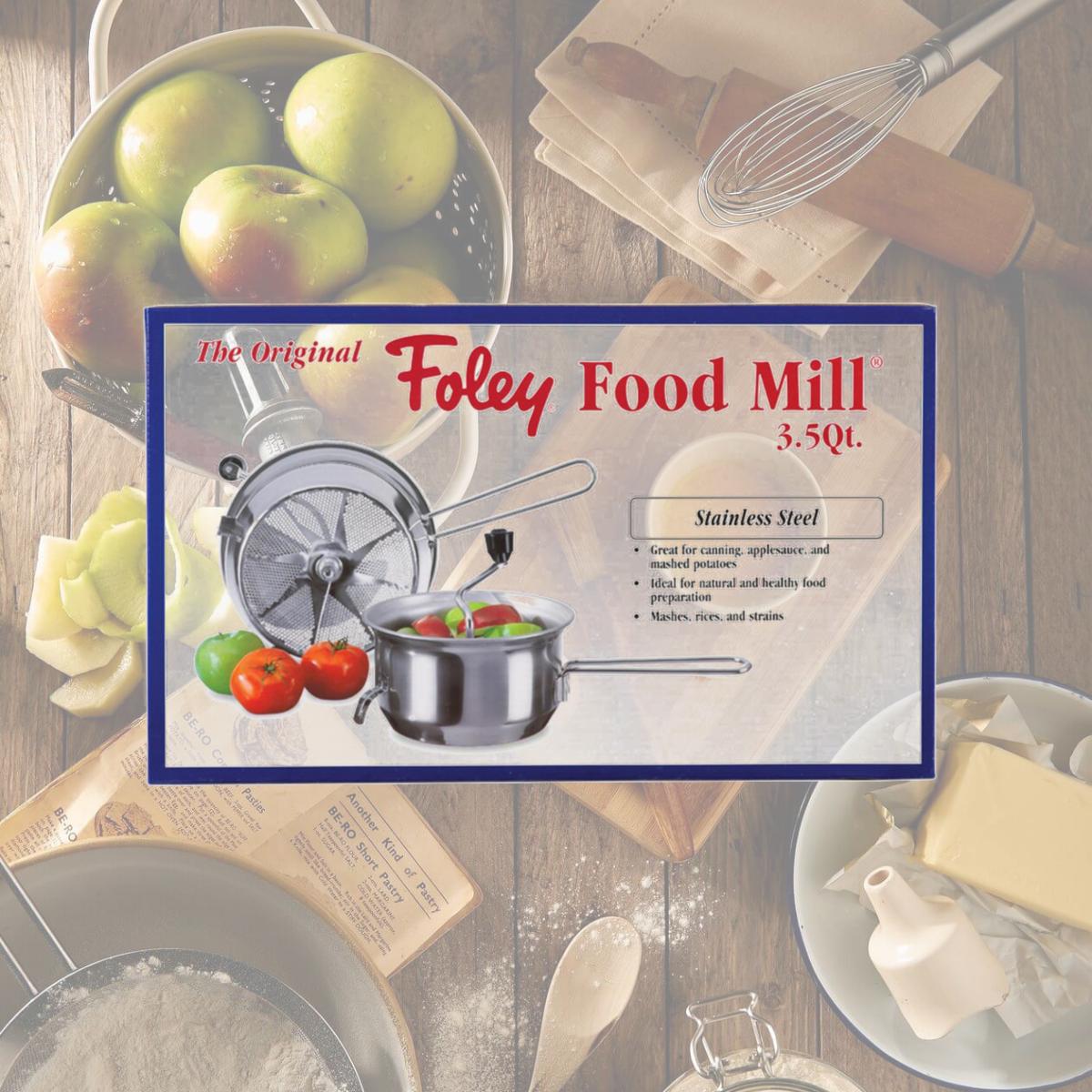 Picture of Mirro 62974 112 oz Foley Silver Stainless Steel Food Mill, Silver