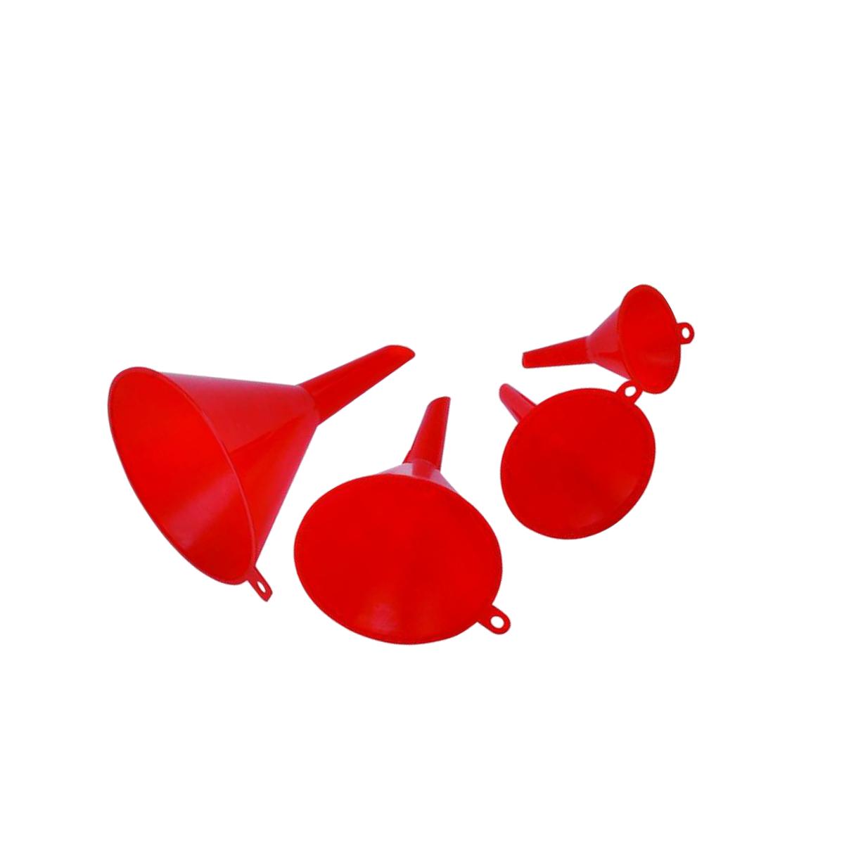 Picture of Home Plus 6414171 Plastic Funnel Set, Red