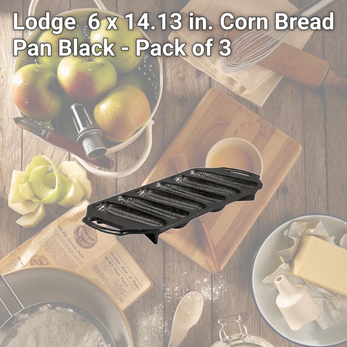 Picture of Lodge 6033325 6 x 14.13 in. Corn Bread Pan  Black 