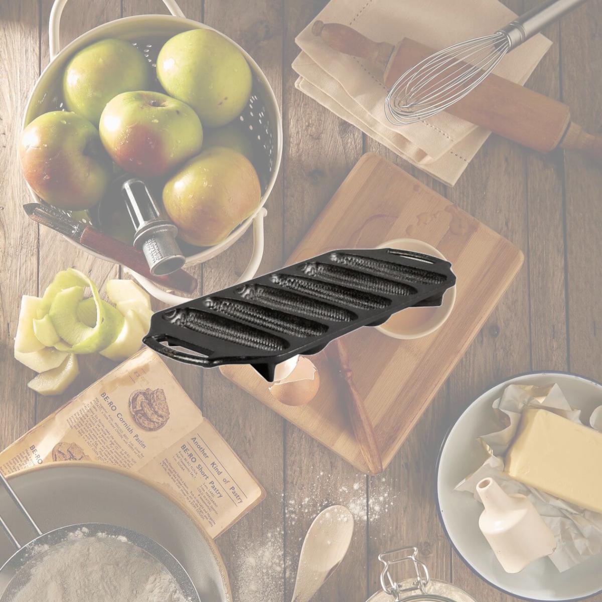 Picture of Lodge 6033325 6 x 14.13 in. Corn Bread Pan  Black 