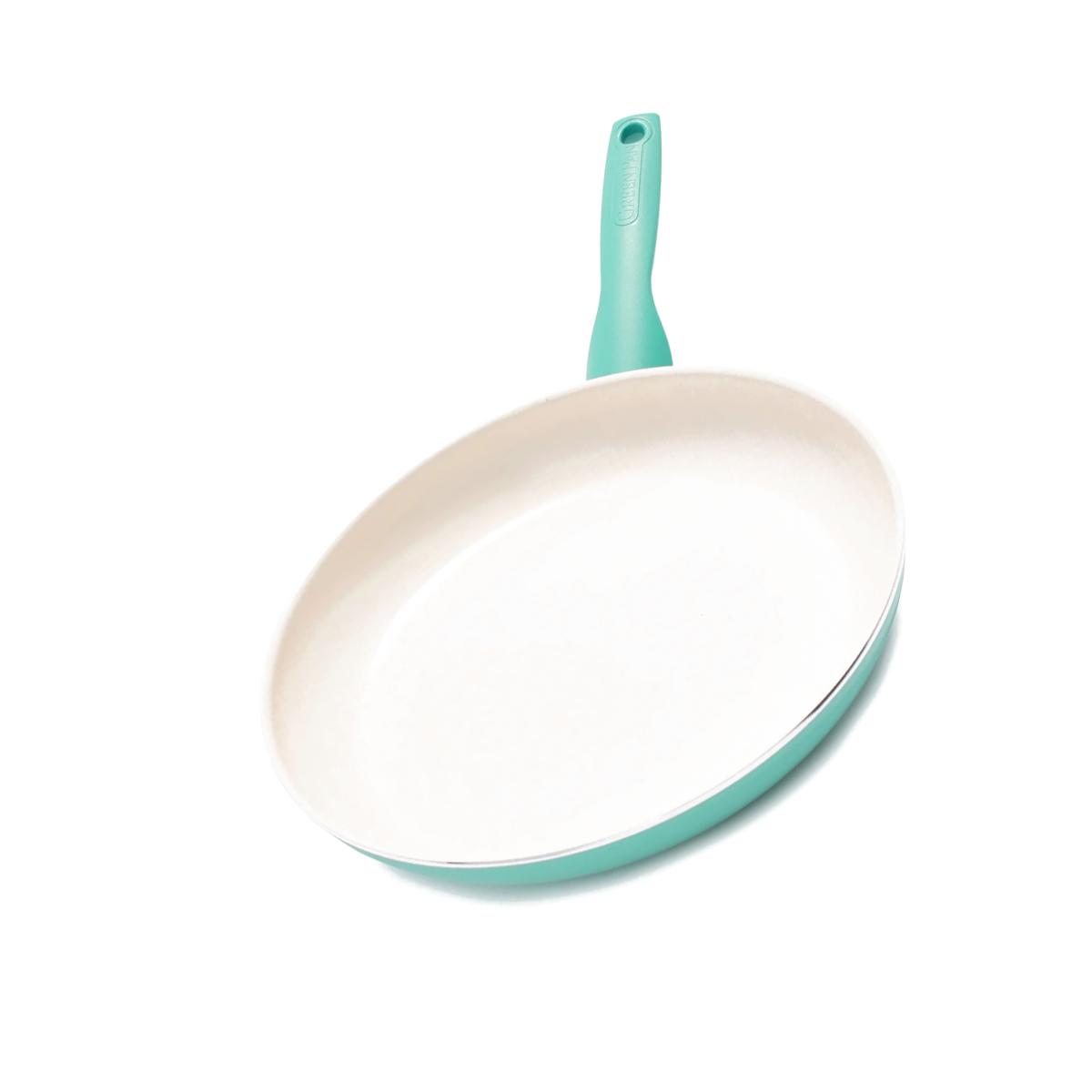 Picture of The Cookware 6036855 12 in. GreenPan Rio Ceramic Coated Aluminum Fry Pan, Turquoise
