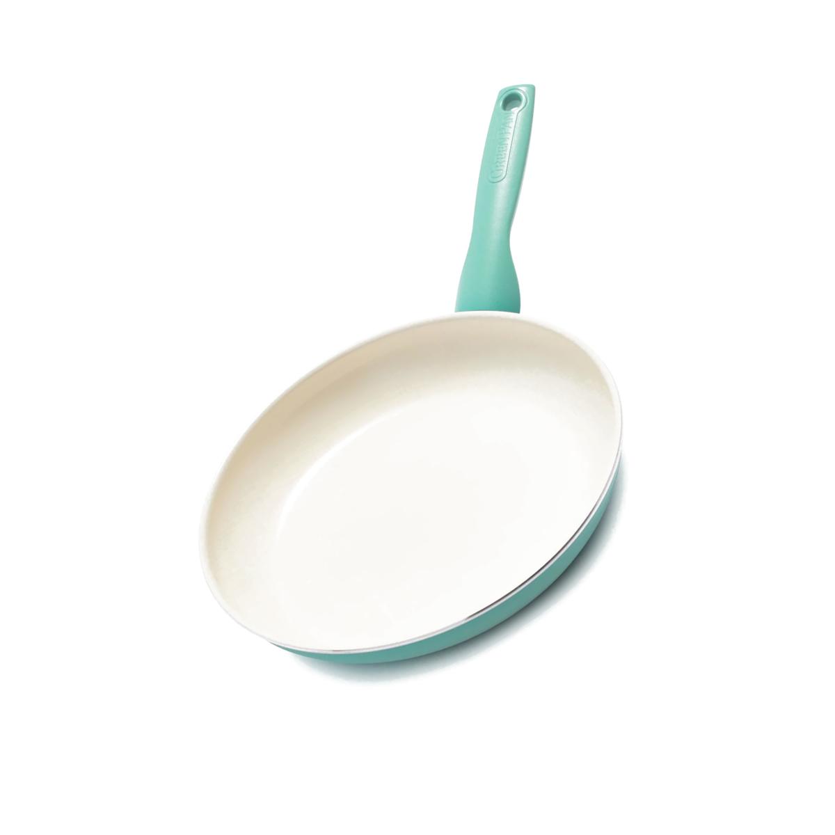 Picture of The Cookware 6036858 10 in. GreenPan Rio Ceramic Coated Aluminum Fry Pan, Turquoise