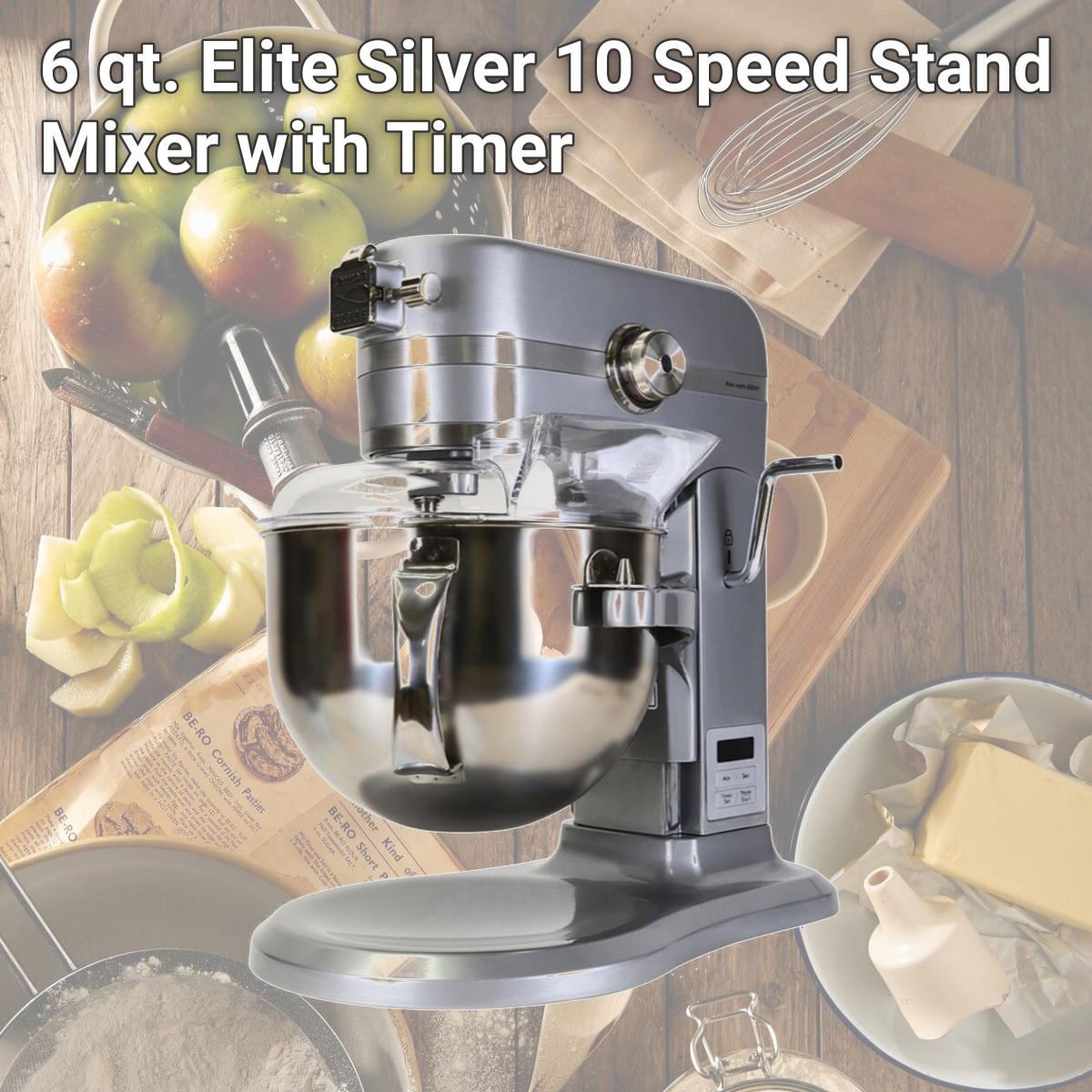 Picture of Kenmore 6037640 6 qt. Elite Silver 10 Speed Stand Mixer with Timer