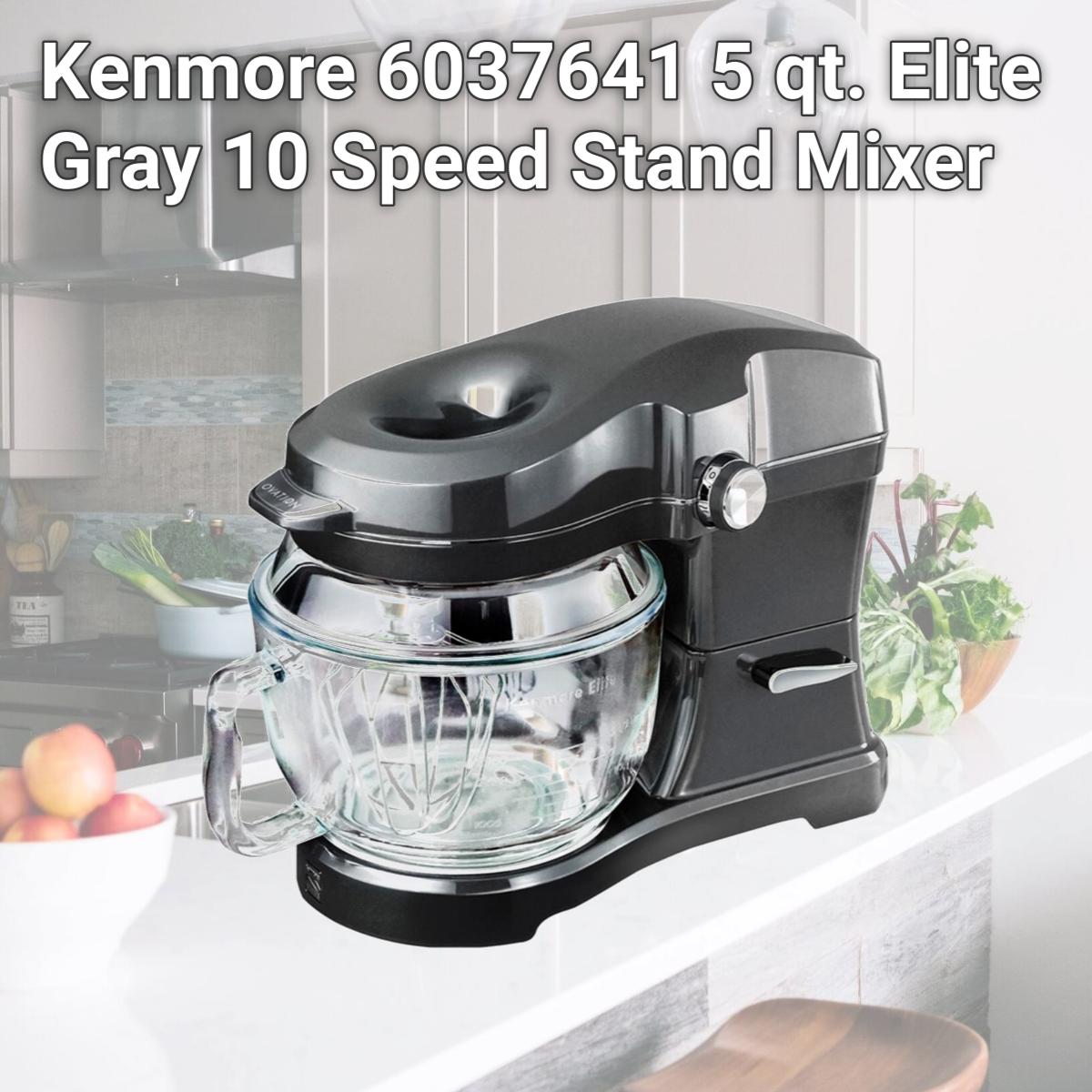 Picture of Kenmore 6037641 5 qt. Elite Gray 10 Speed Stand Mixer