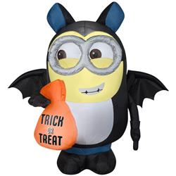 UPC 191245266884 product image for Gemmy 9070597 LED Prelit Minions Dave in Bat Costume Inflatable | upcitemdb.com