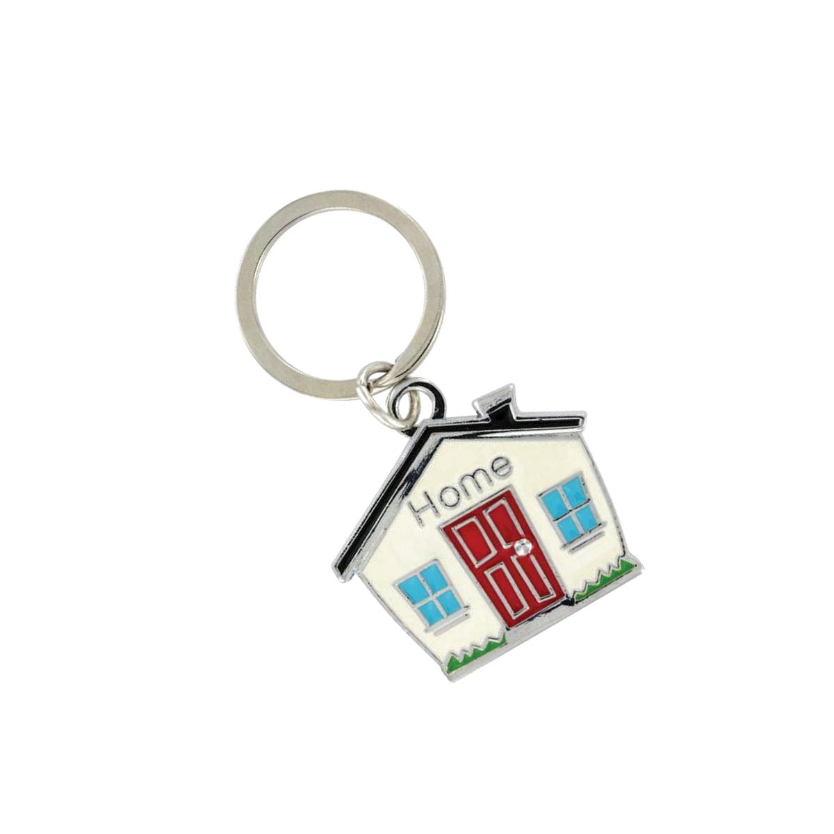 Picture of Hillman 5938998 Black & Silver House Key Chain pack of 3
