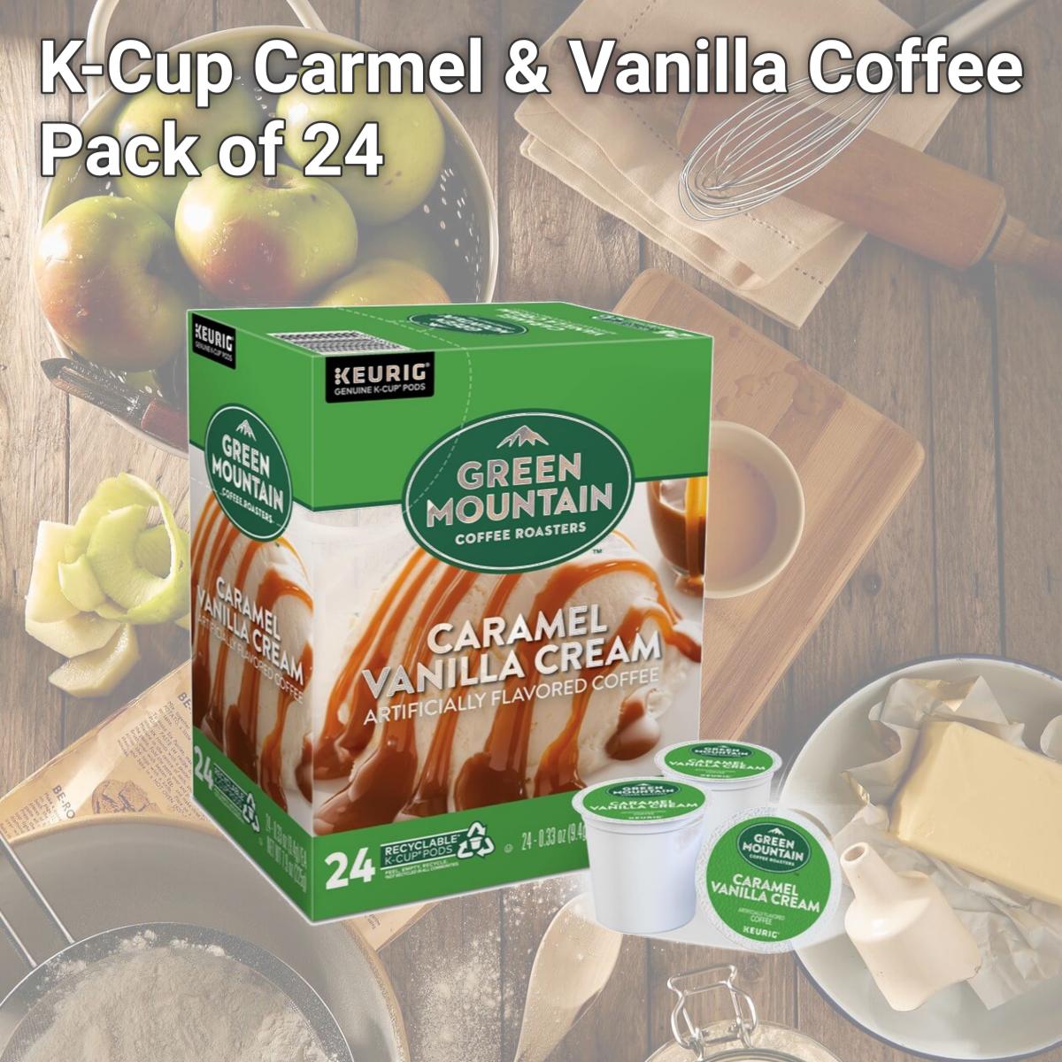 Picture of Keurig Green 6016569 K-Cup Carmel & Vanilla Coffee, Pack of 24