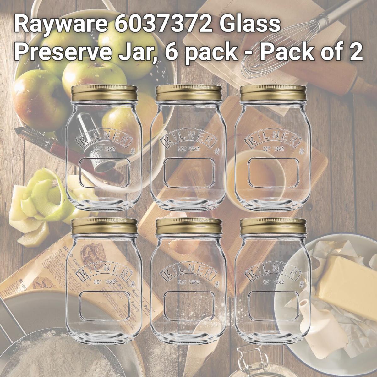 Picture of Rayware 6037372 Glass Preserve Jar, 6 pack - Pack of 2