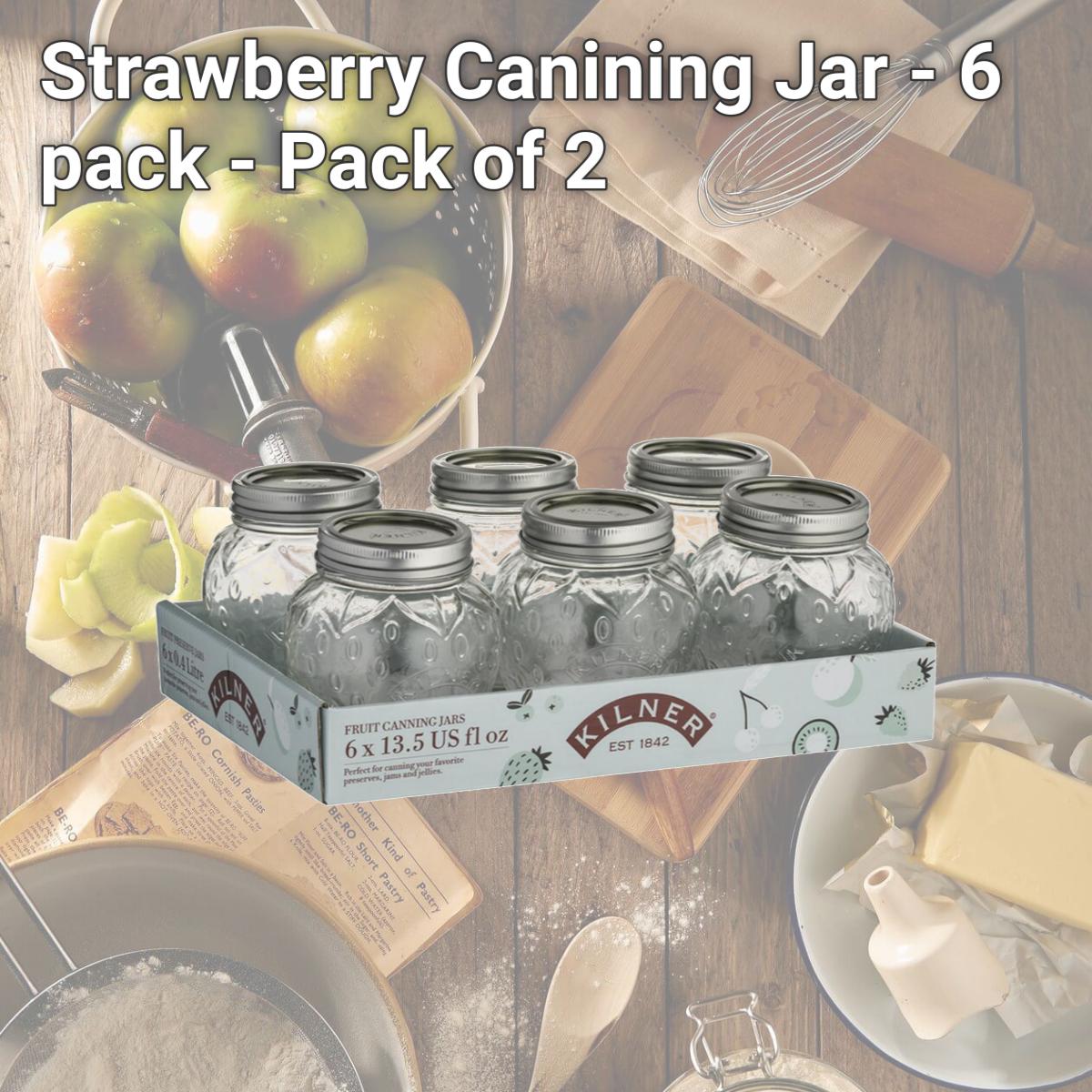 Picture of Rayware 6037373 Strawberry Canining Jar, - 6 pack - Pack of 2