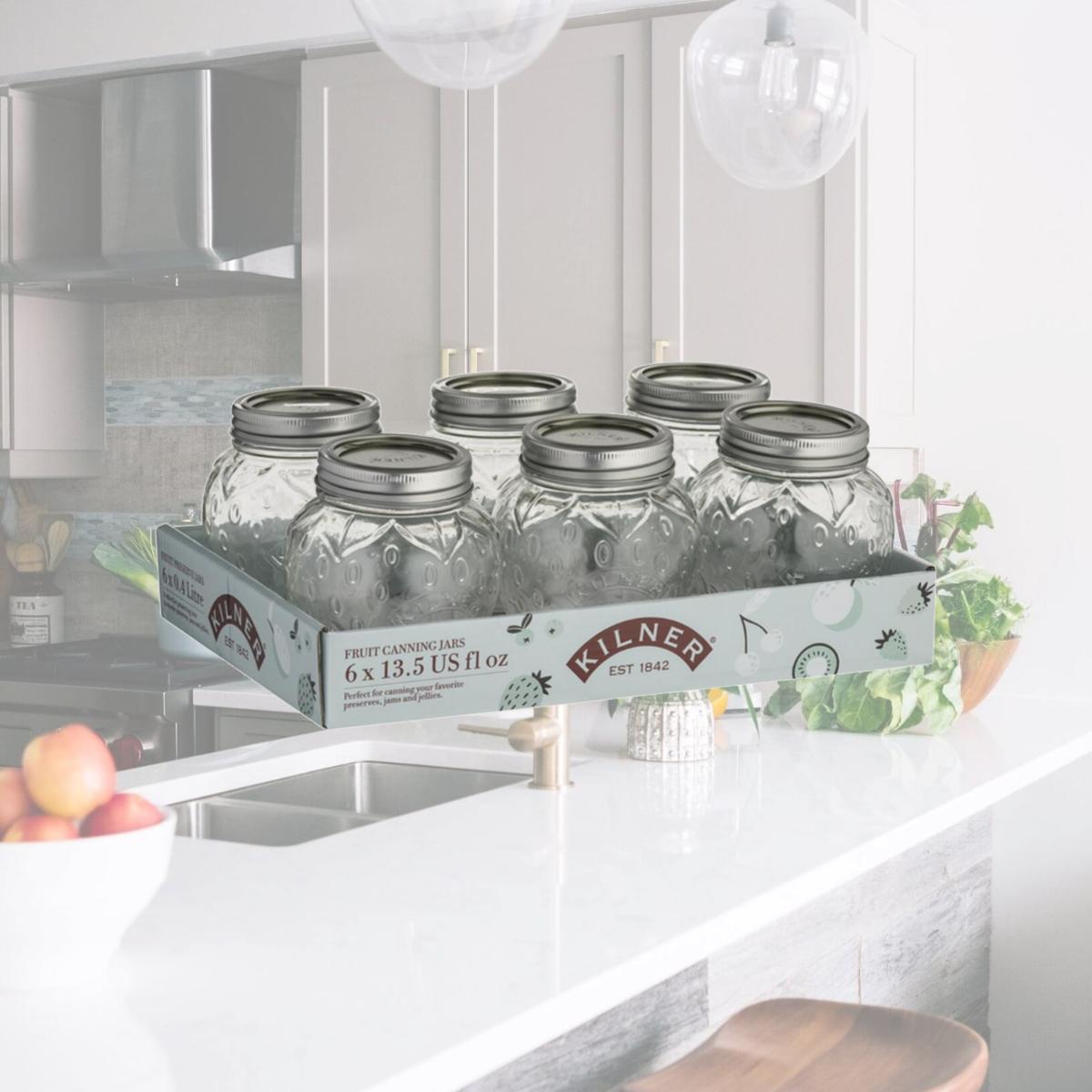 Picture of Rayware 6037373 Strawberry Canining Jar, - 6 pack - Pack of 2