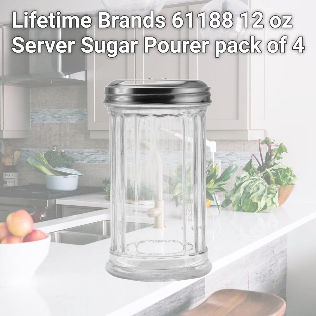 Picture of Lifetime Brands 61188 12 oz Server Sugar Pourer pack of 4