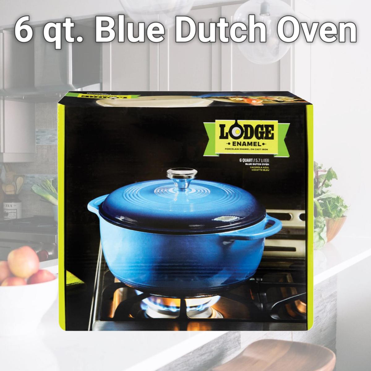Picture of Lodge Manufacturing 6220560 6 qt. Blue Dutch Oven
