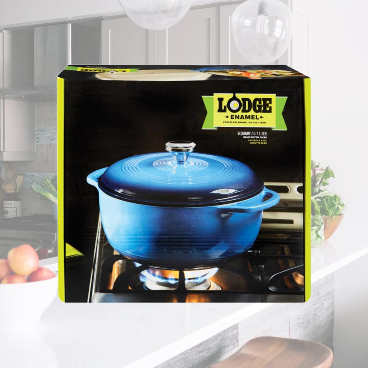 Picture of Lodge Manufacturing 6220560 6 qt. Blue Dutch Oven