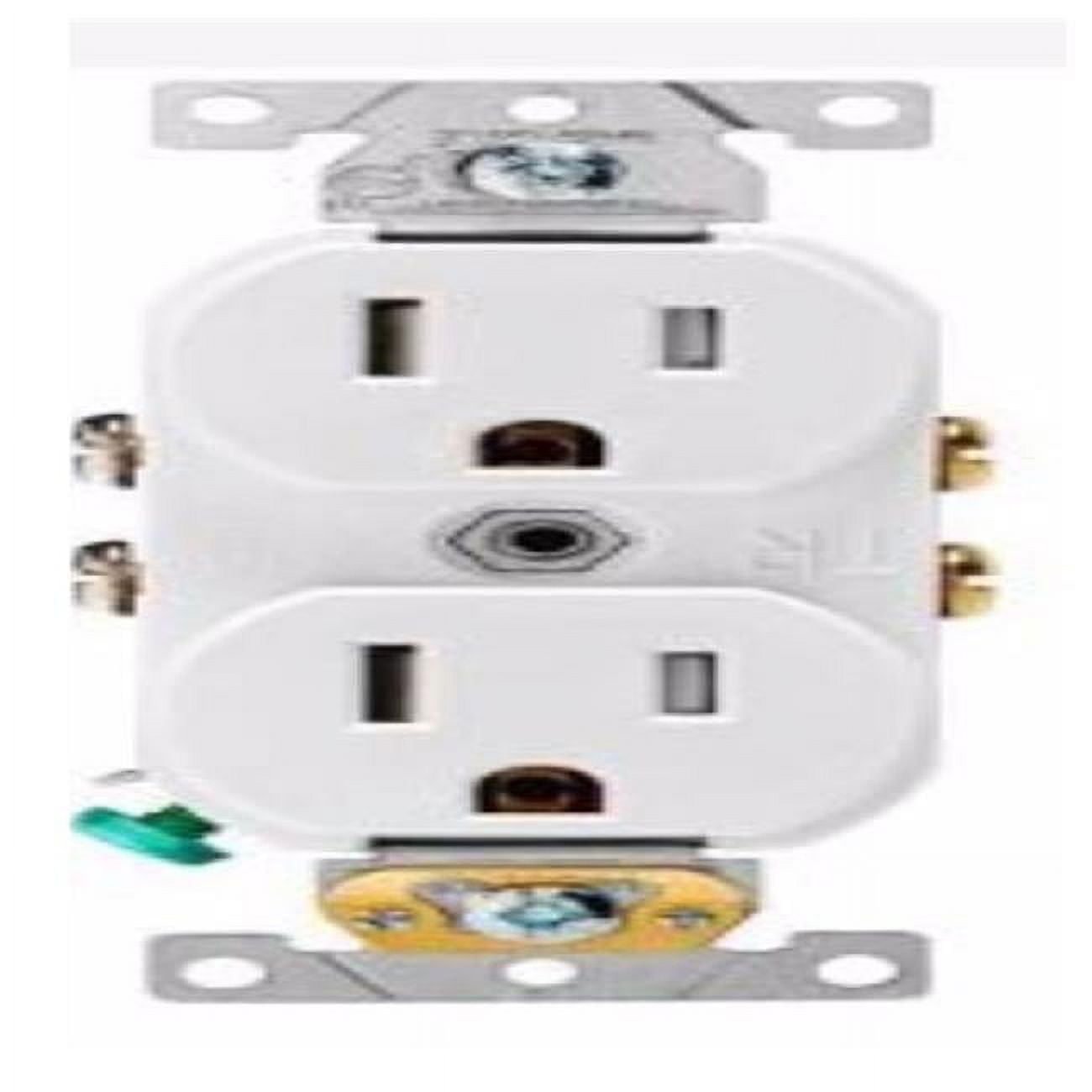 UPC 078477710173 product image for Leviton 3000502 125V Thermoplastic Duplex Outlet, White | upcitemdb.com