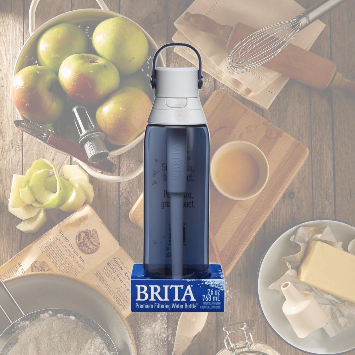 Picture of Brita 4001110 26 oz Premium BPA Free Filtered Water Bottle, Night Sky