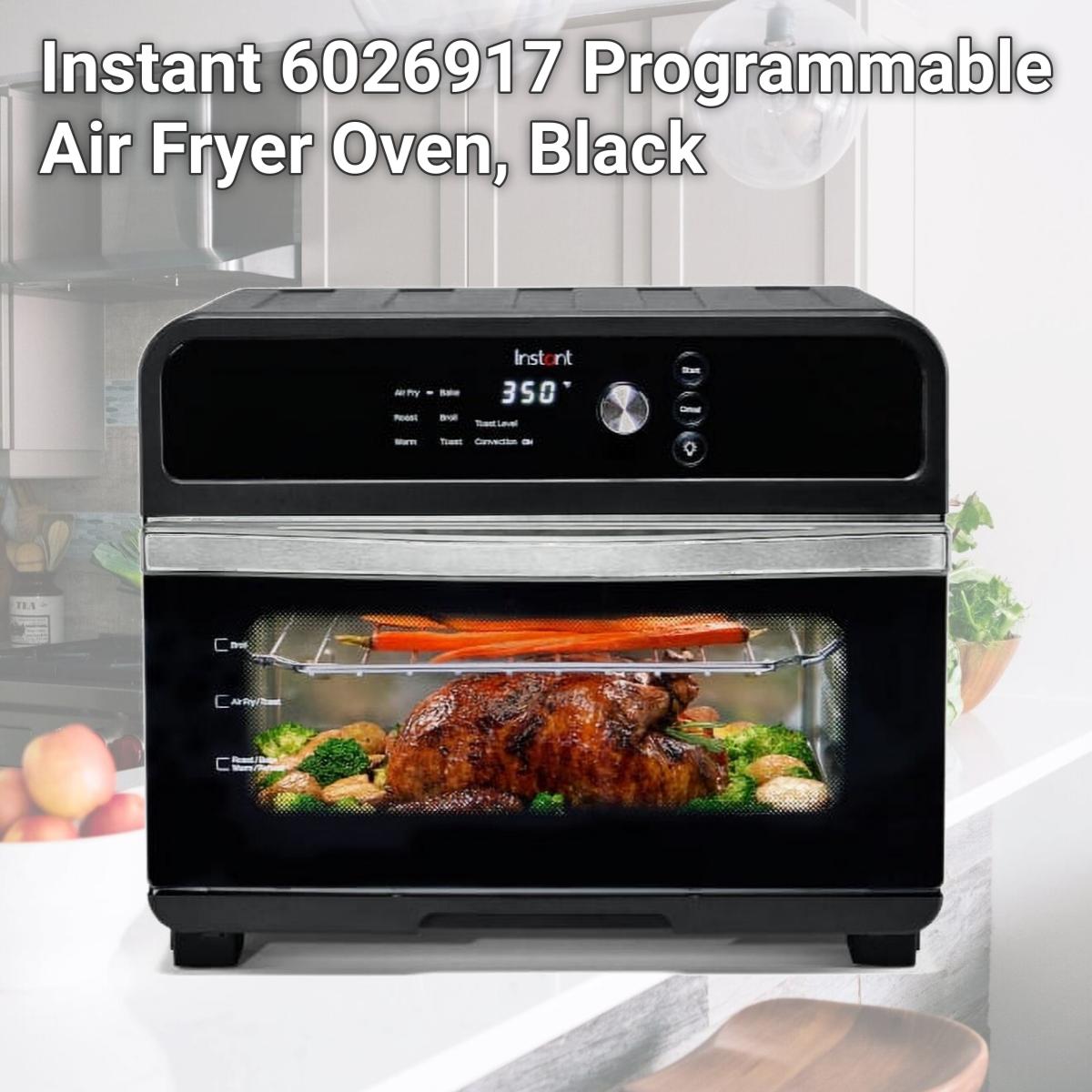 Picture of Instant 6026917 Programmable Air Fryer Oven, Black