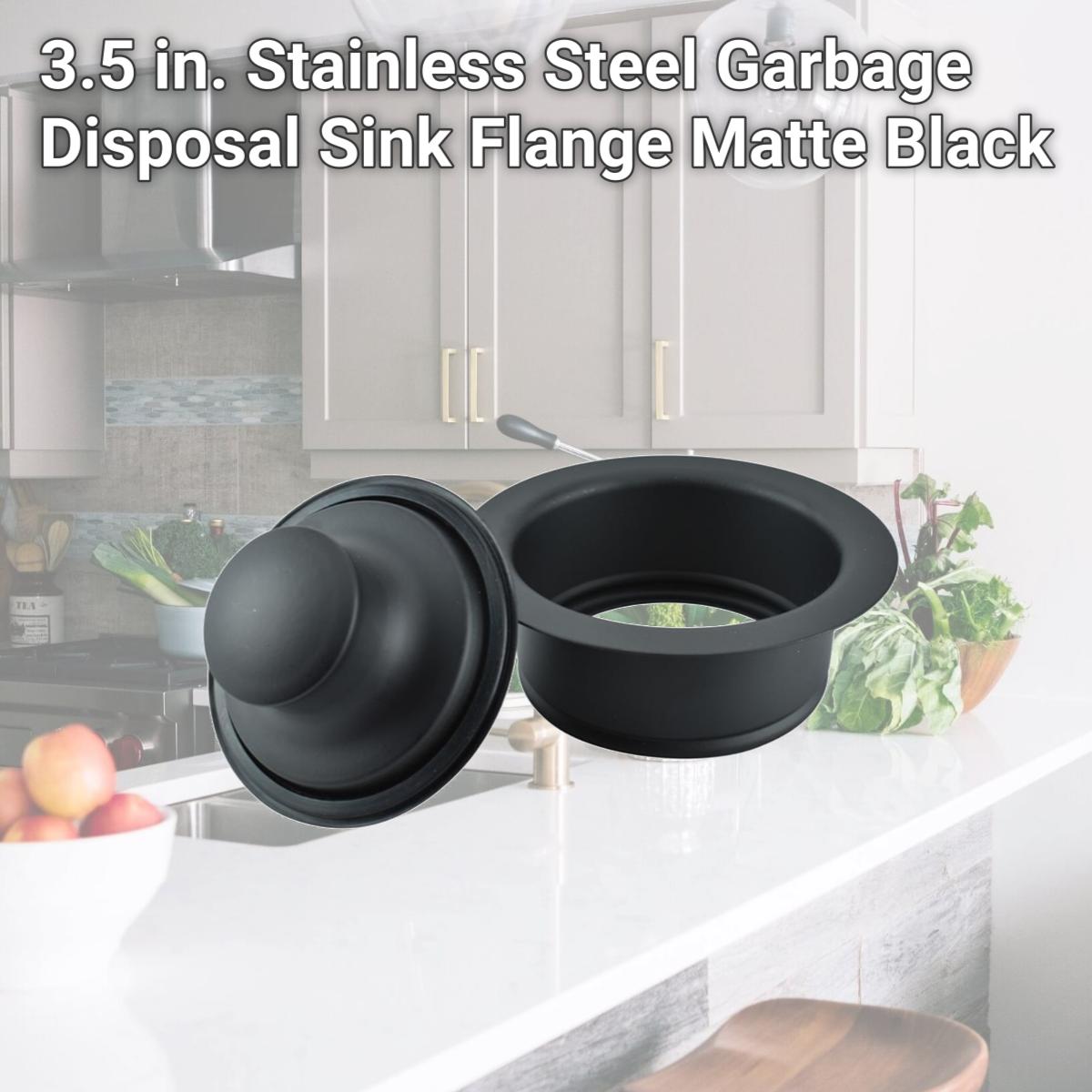 Picture of Ace 4011220 3.5 in. Stainless Steel Garbage Disposal Sink Flange, Matte Black