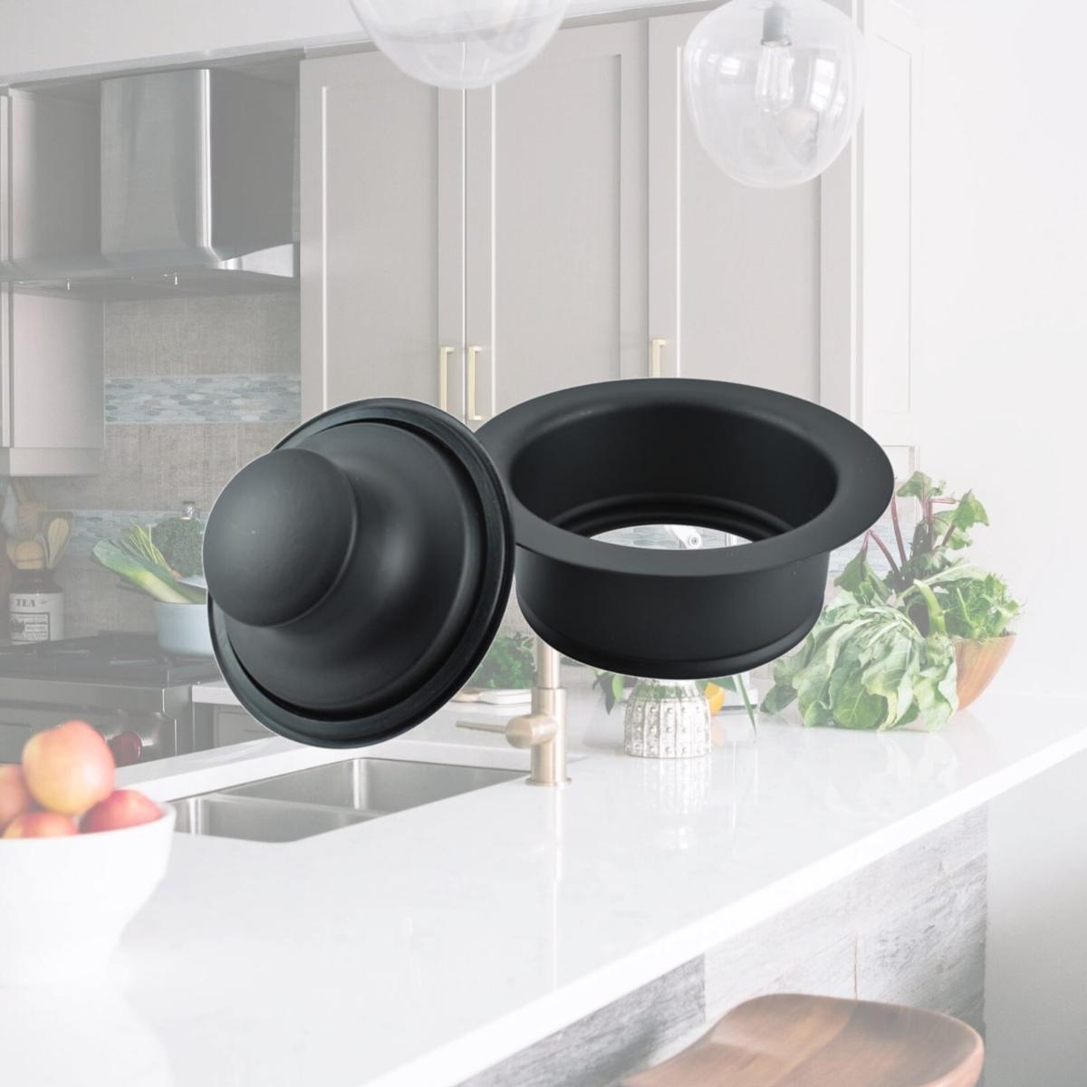 Picture of Ace 4011220 3.5 in. Stainless Steel Garbage Disposal Sink Flange, Matte Black