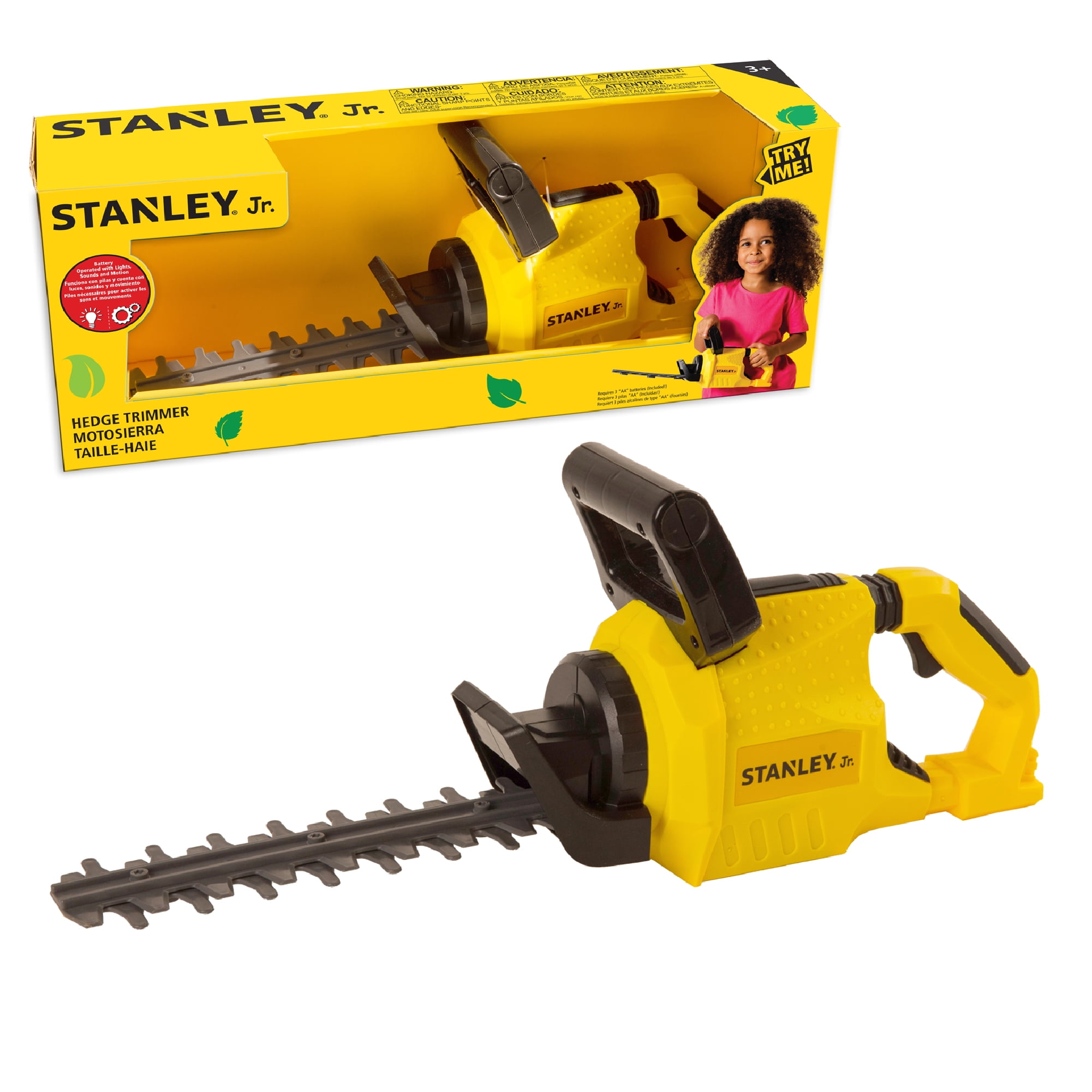 Plastic Toy Hedge Trimmer, Black & Yellow