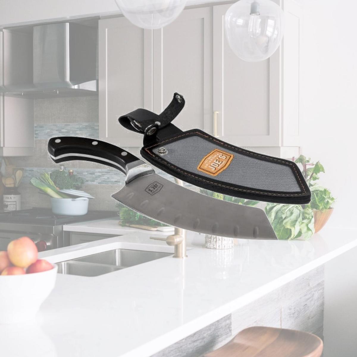Picture of Oklahoma Joes 8068857 Blacksmith Plastic & Steel Chef Knife, Black & Silver