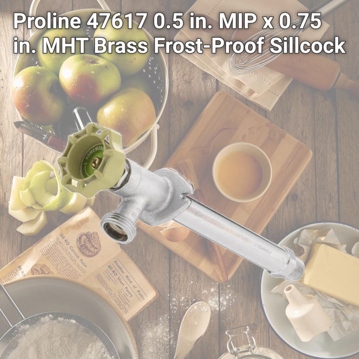 Picture of Proline 47617 0.5 in. MIP x 0.75 in. MHT Brass Frost-Proof Sillcock