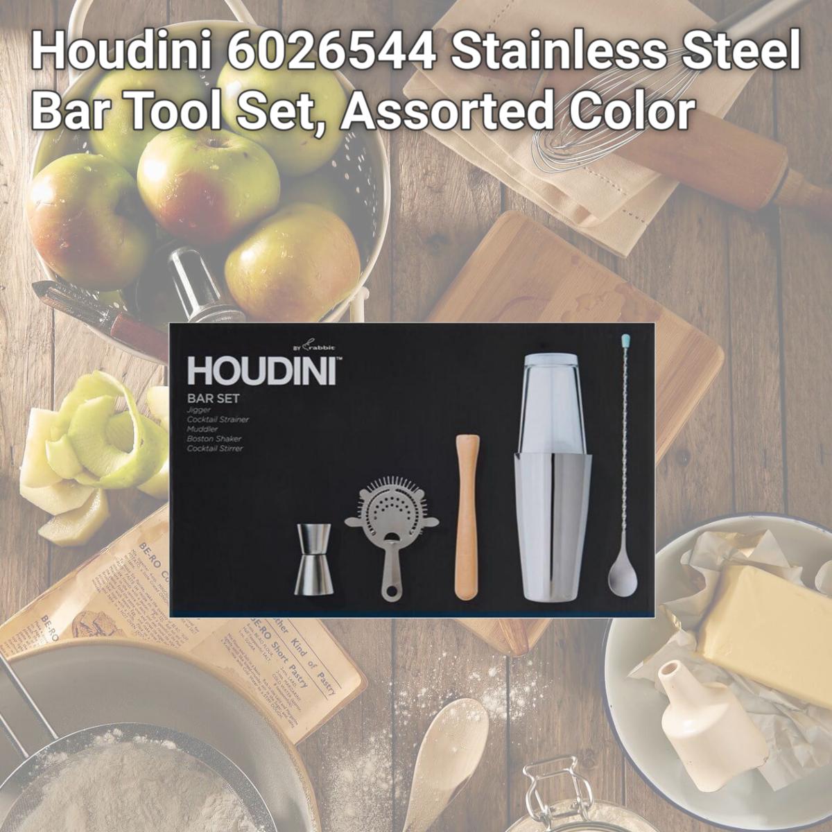 Picture of Houdini 6026544 Stainless Steel Bar Tool Set, Assorted Color