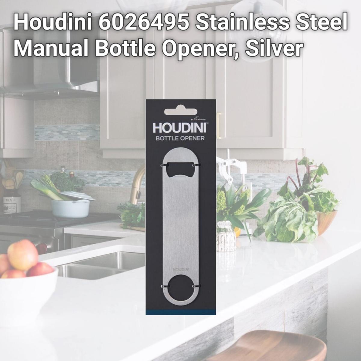 Picture of Houdini 6026495 Stainless Steel Manual Bottle Opener, Silver