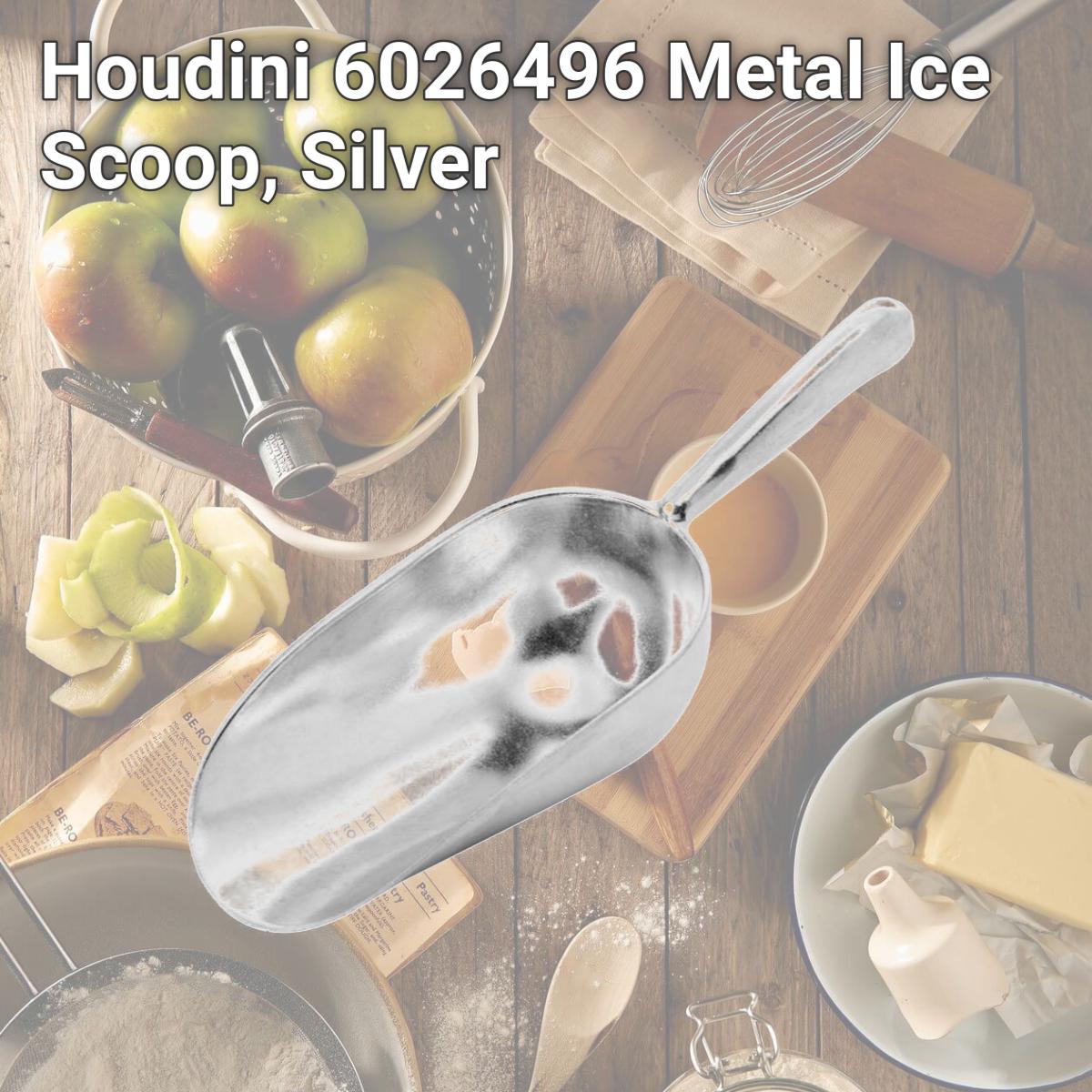 Picture of Houdini 6026496 Metal Ice Scoop, Silver