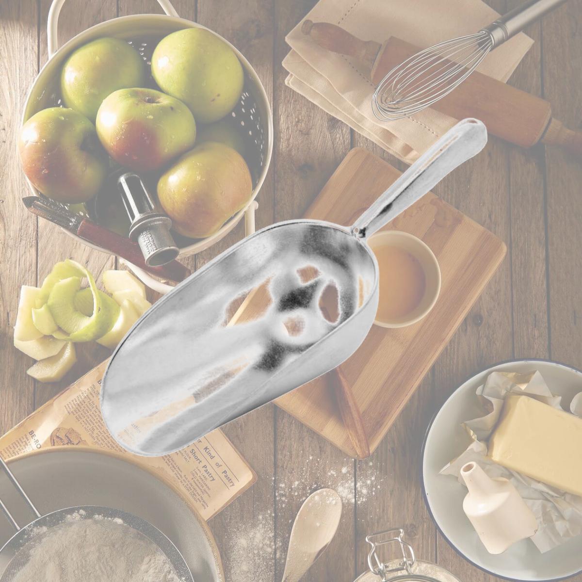 Picture of Houdini 6026496 Metal Ice Scoop, Silver