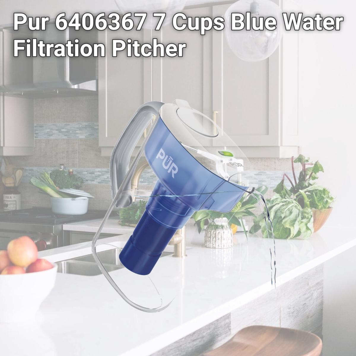 Picture of Pur 6406367 7 Cups Blue Water Filtration Pitcher