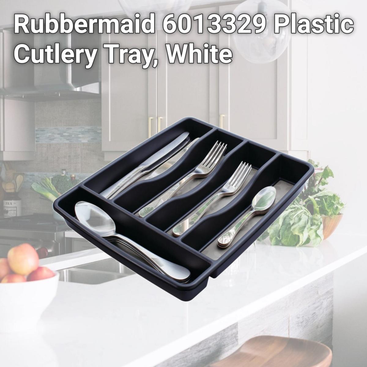 Picture of Rubbermaid 6013329 Plastic Cutlery Tray, White