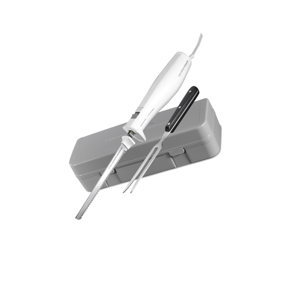 Picture of Hamilton Beach 6054548 8 in. Stainless Steel Electric Knife, White