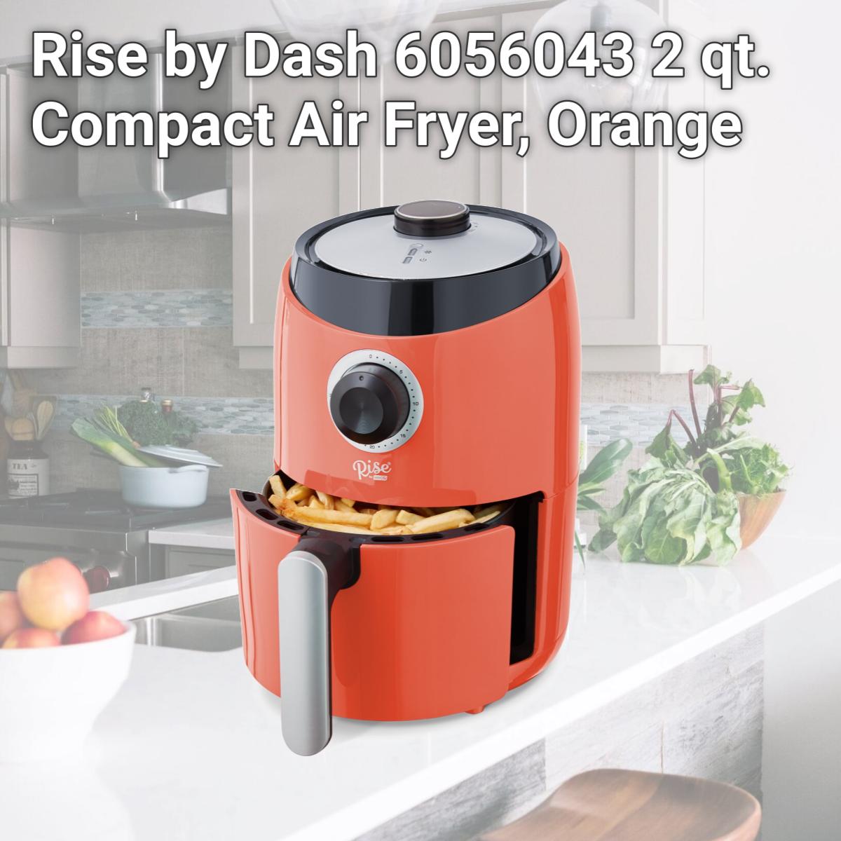 Picture of Rise by Dash 6056043 2 qt. Compact Air Fryer, Orange
