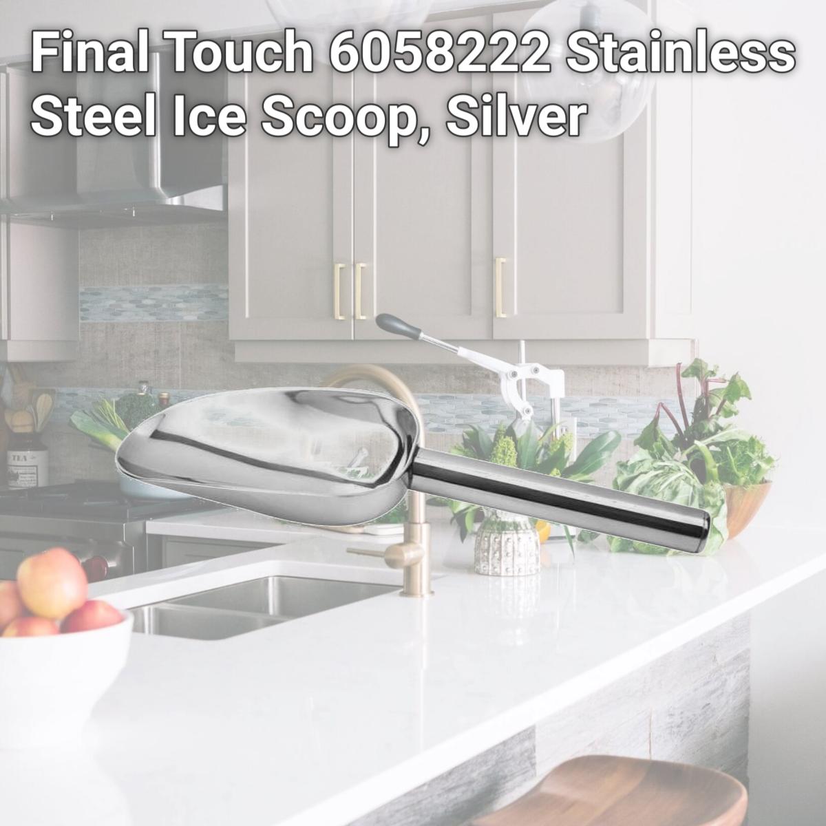 Picture of Final Touch 6058222 Stainless Steel Ice Scoop, Silver