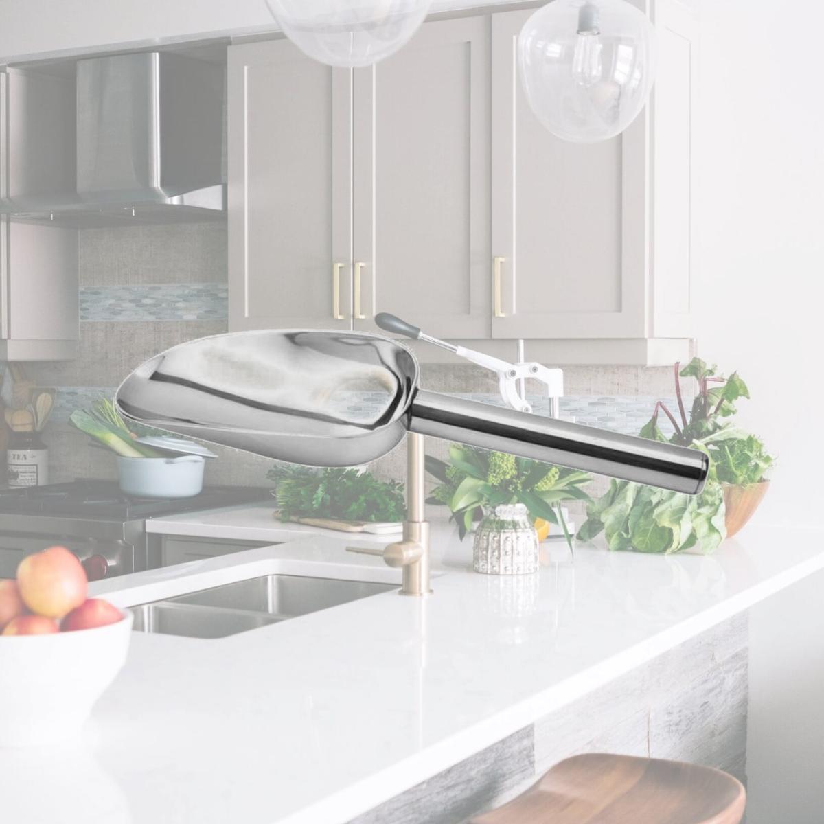 Picture of Final Touch 6058222 Stainless Steel Ice Scoop, Silver