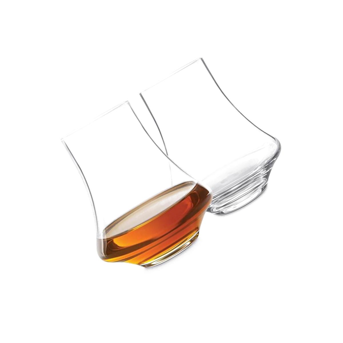 Picture of Final Touch 6058276 3.1 in. Revolve Crystal Whiskey Glass, Clear