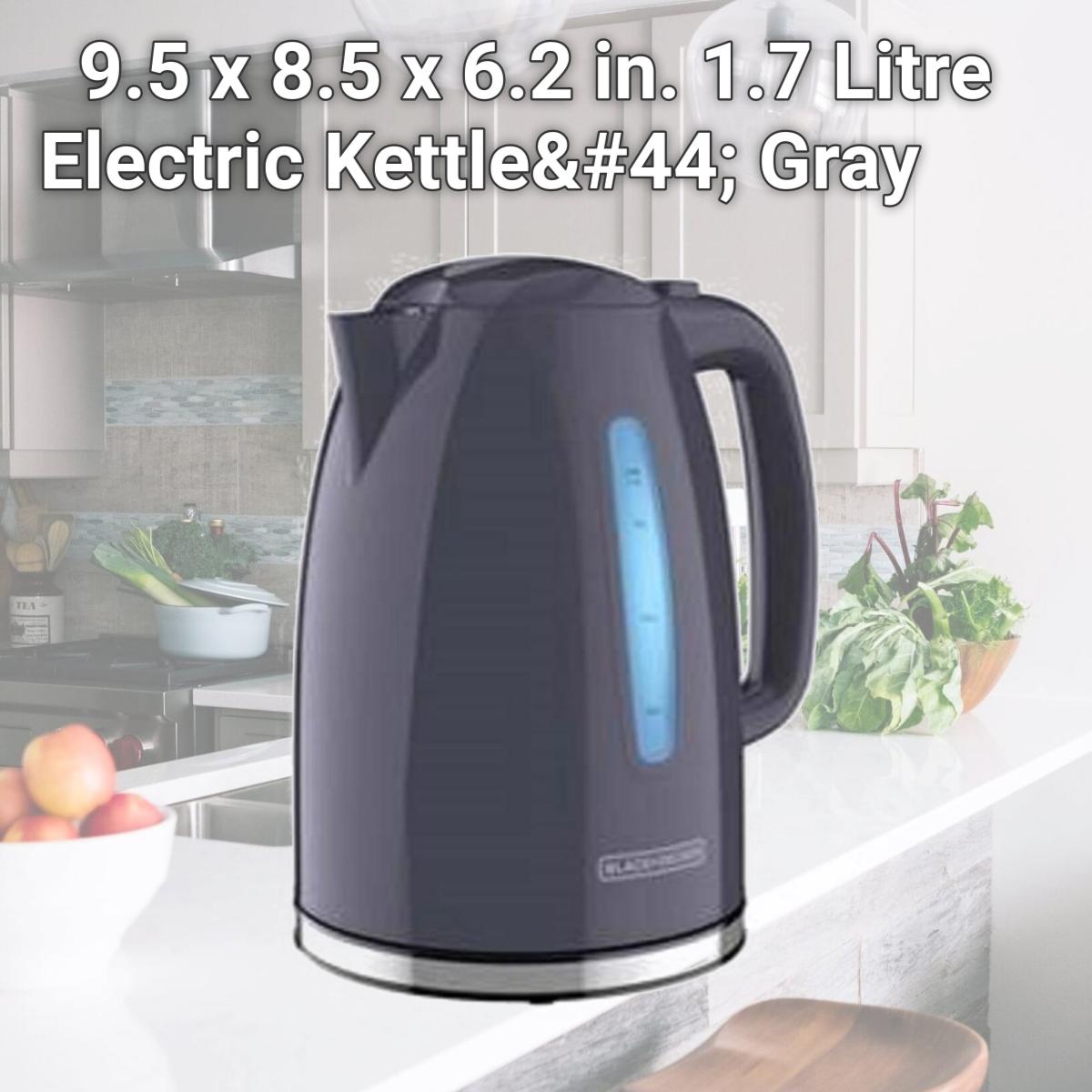 Picture of Black & Decker 6060233 9.5 x 8.5 x 6.2 in. 1.7 Litre Electric Kettle, Gray