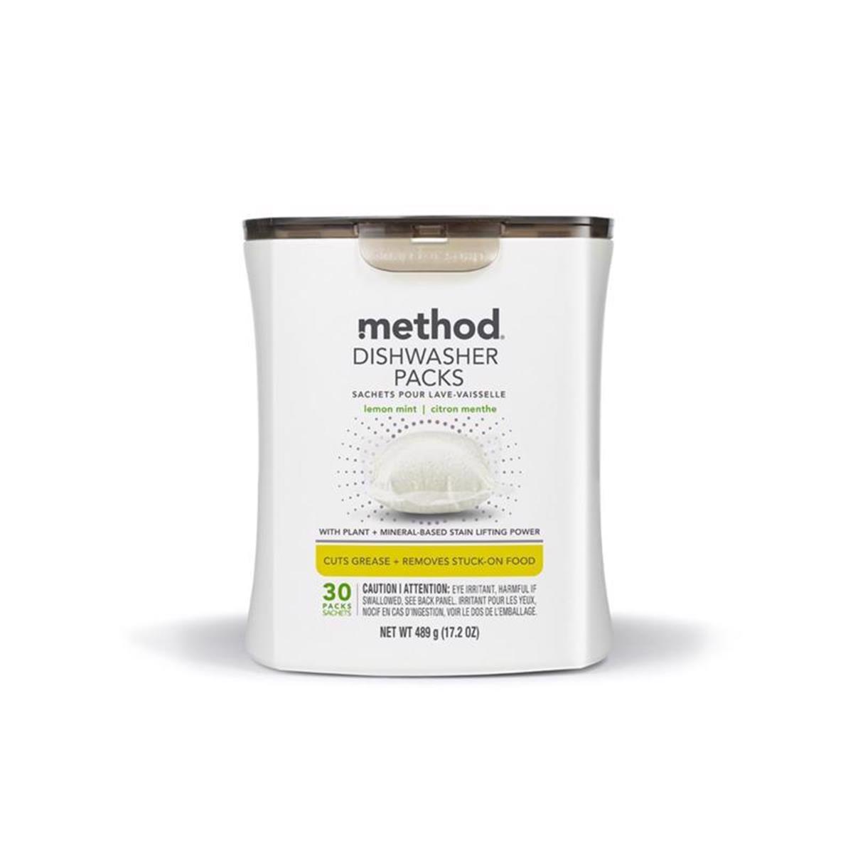 UPC 843536106088 product image for Method Products 1024499 Dishwasher Detergent, Lemon Mint Scent - Pack of 30 | upcitemdb.com