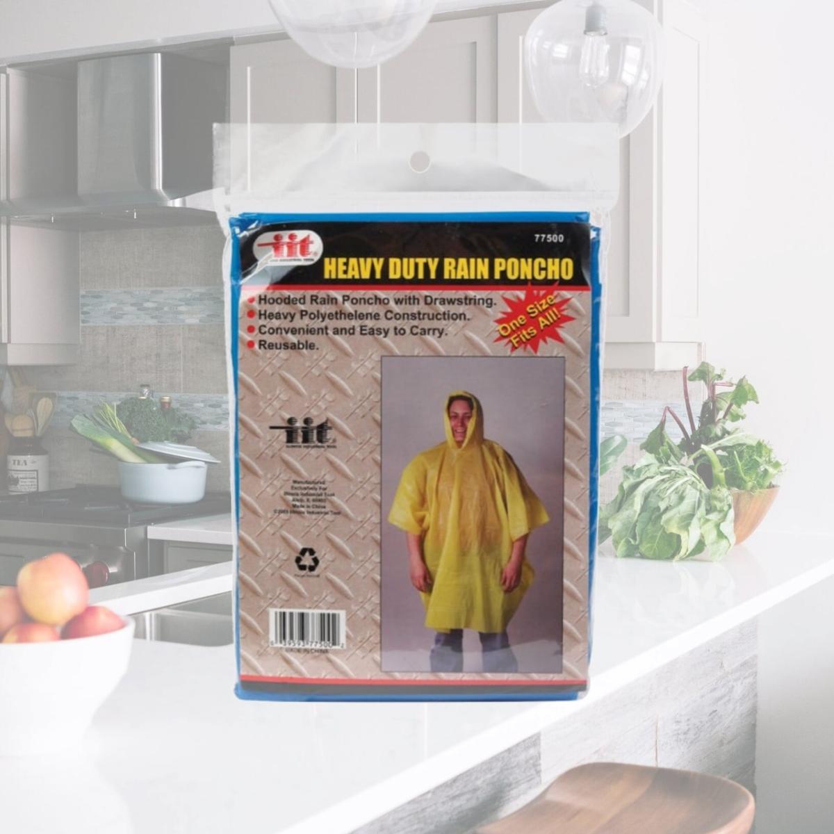 Picture of JMK 77500 Heavy Duty Rain Poncho- pack of 36